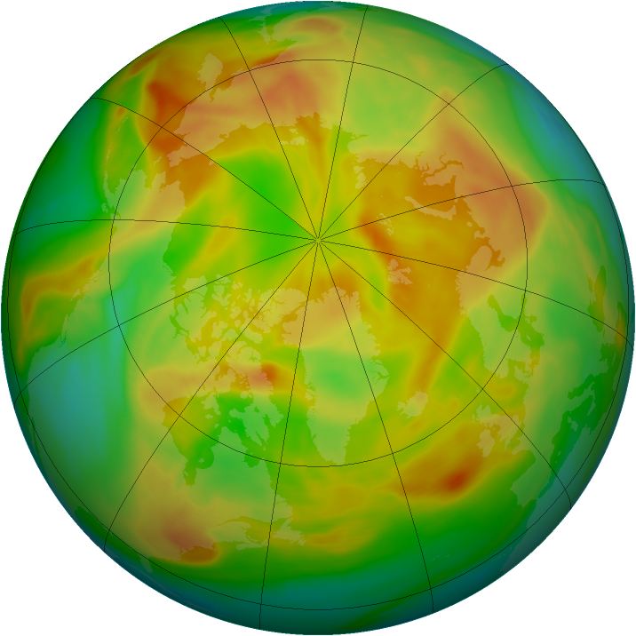 Arctic ozone map for 19 May 2006